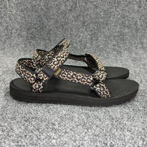 Teva Original Universal Sandals Women's 9‎ Black Animal Print Outdoor Athletic